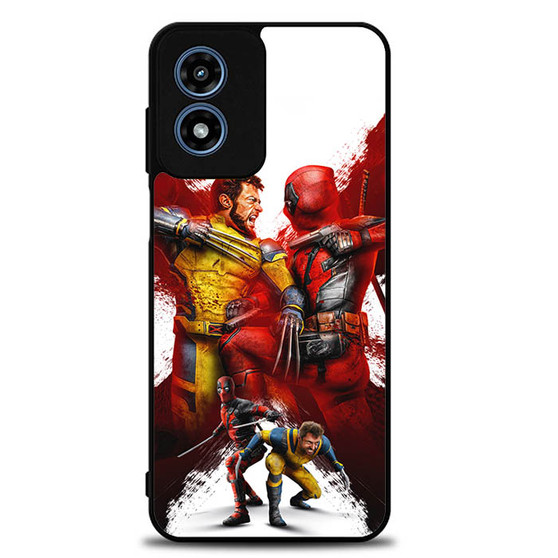 Deadpool vs Wolverine Movie Motorola Moto G Play 2024 Case