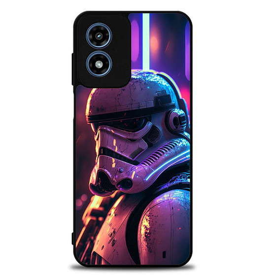Star Wars Stormtrooper Neon Motorola Moto G Play 2024 Case