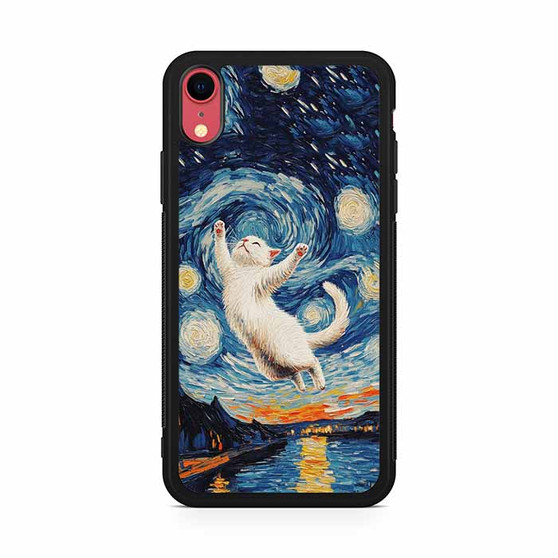 Cute Cat in The Starry Night iPhone XR Case Cute Cat in The Starry Night iPhone XR Case