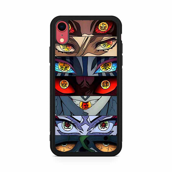 Demon slayer upper moon eyes iPhone XR Case