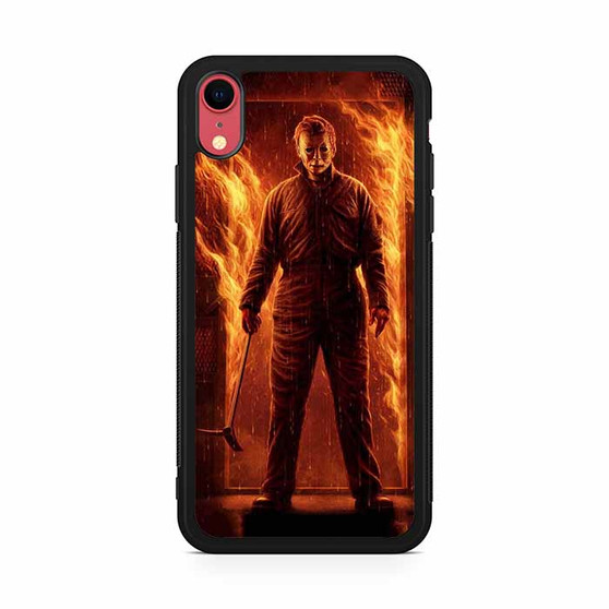 Michael myers on fire iPhone XR Case