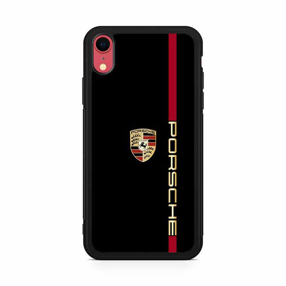Porsche black car iPhone XR Case