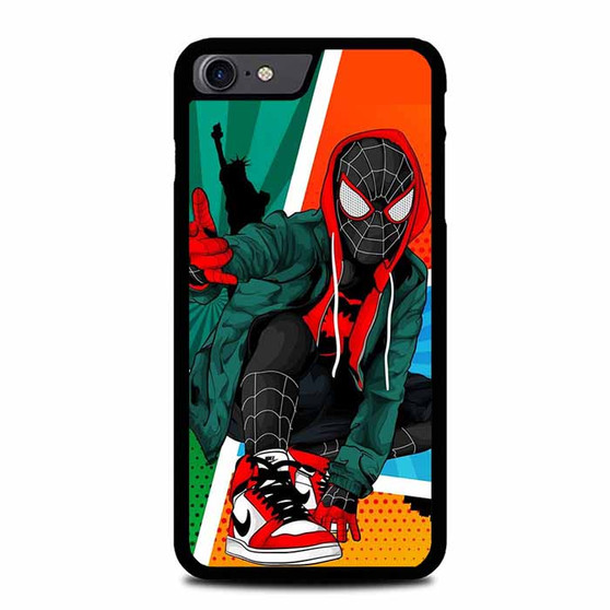 Spiderman Miles Morales Art Style iPhone SE 2022 Case