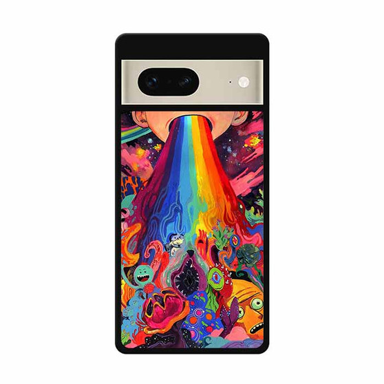 Psychedelic Rick and Morty Google Pixel 7 Series Case