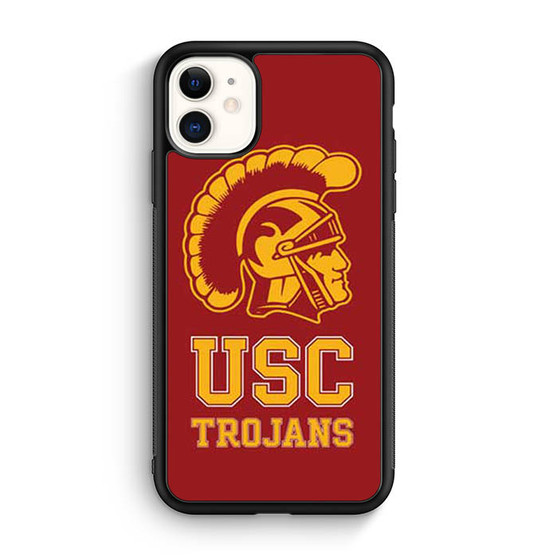 Usc Trojans logo on red iPhone 11 Case