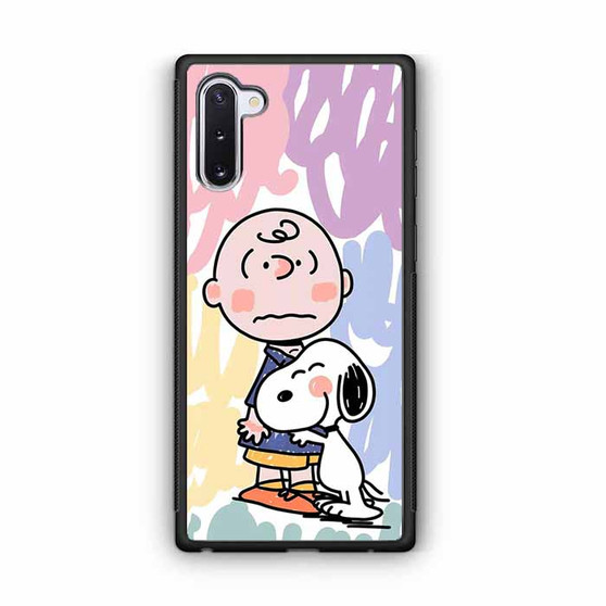 Charlie And Snoopy Hugging Galaxy Note 10 Case