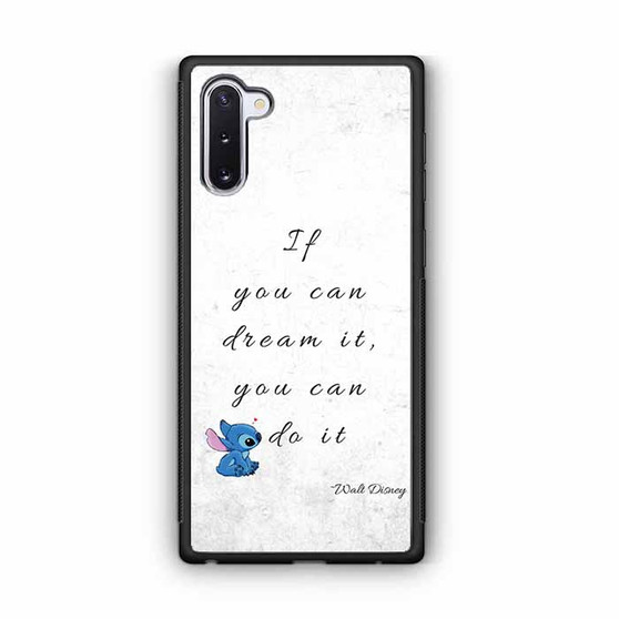 Disney Stitch Quotes Galaxy Note 10 Case