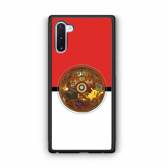 Pikachu inside pokeball Galaxy Note 10 Case