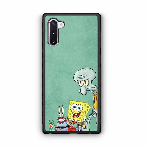 Spongebob Mr Krab Squidward and Plankton Galaxy Note 10 Case
