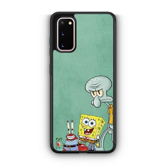 Spongebob Mr Krab Squidward and Plankton Samsung Galaxy S20 Case