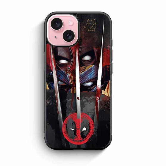 Deadpool and Logan iPhone 15 Case