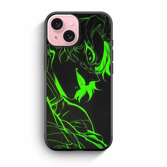 Demon Slayer Sanemi Shinazugawa Neon iPhone 15 Case