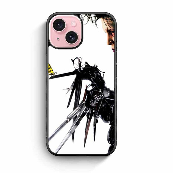 Edward scissorhand and butterfly iPhone 15 Case