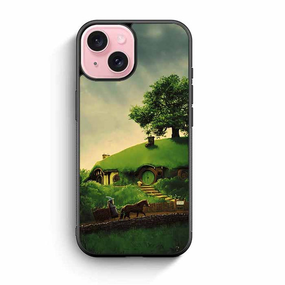 Gandalf goes to shire iPhone 15 Case