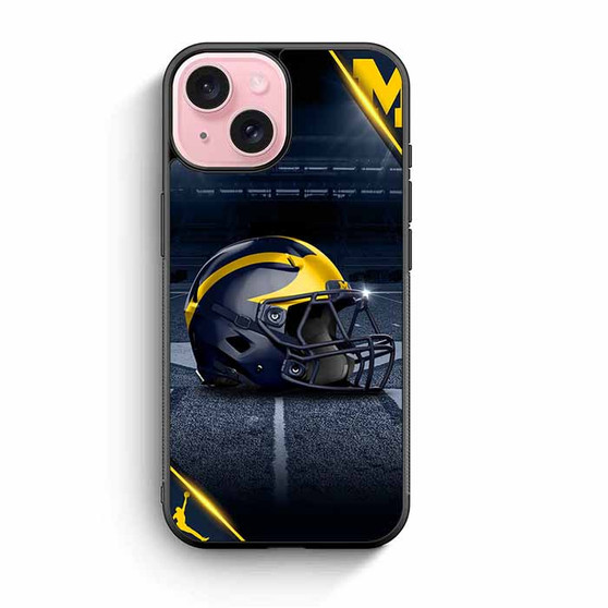 Michigan Wolverines Helmet iPhone 15 Case