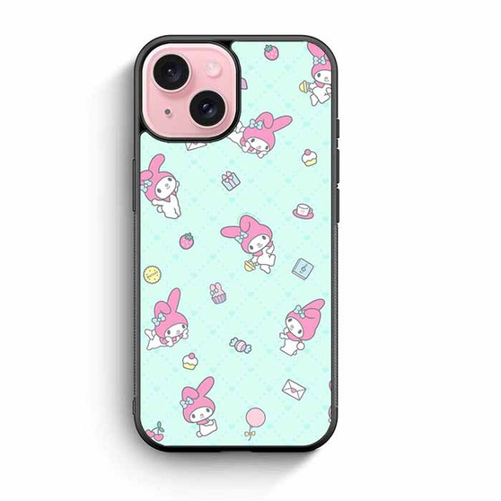 My melody collage iPhone 15 Case