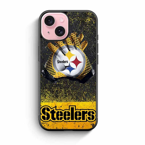 Pittsburgh Steelers Gloves iPhone 15 Case