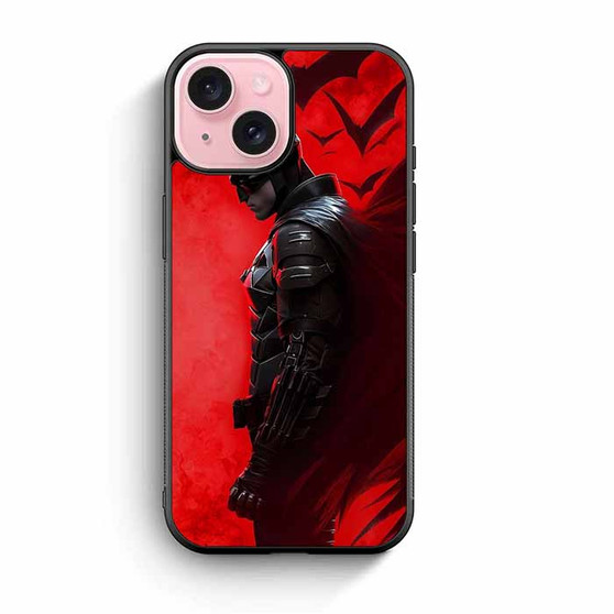 The Batman in the Red iPhone 15 Case