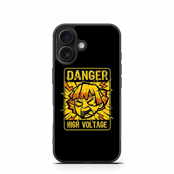 Danger zenitsu demon slayer iPhone 16 Case
