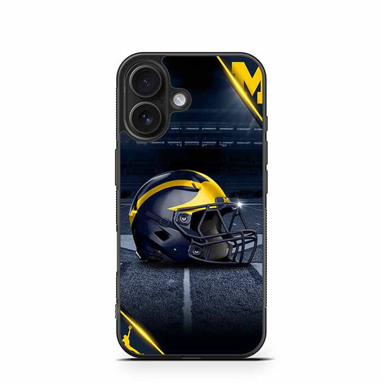 Michigan Wolverines Helmet iPhone 16 Case