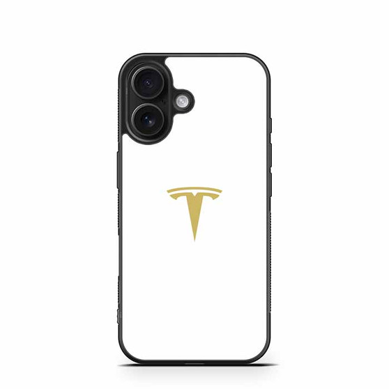 Tesla white iPhone 16 Case