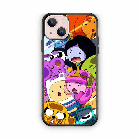 Adventure time character on a glass iPhone 13 Case