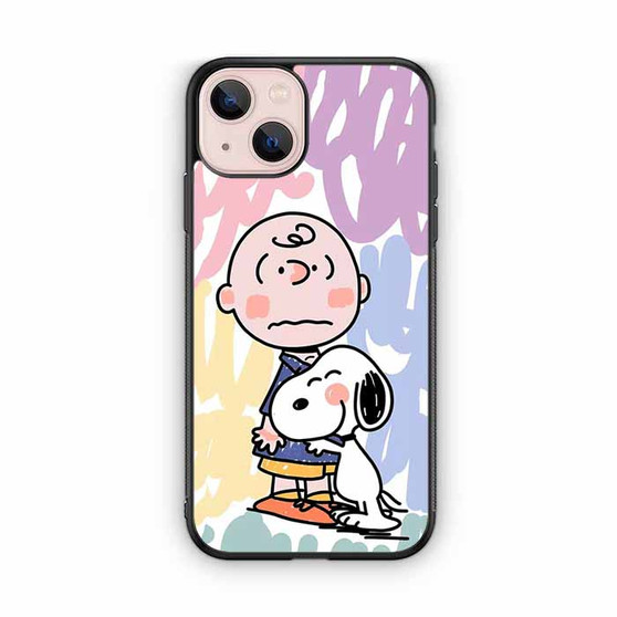 Charlie And Snoopy Hugging iPhone 13 Case
