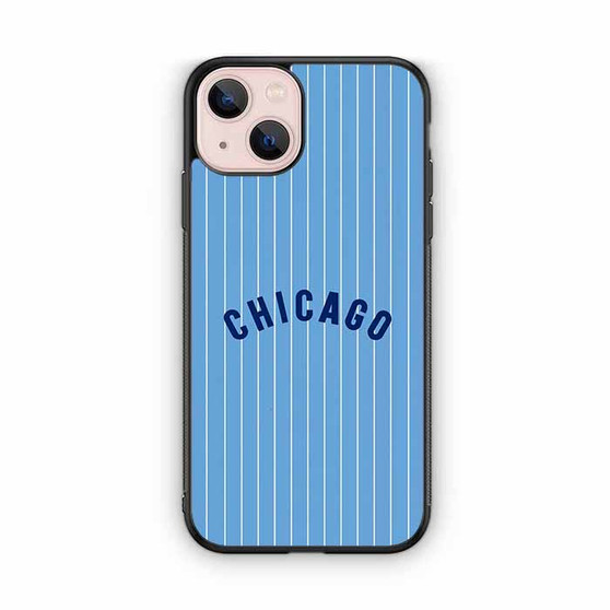 Chicago cubs jersey pattern iPhone 13 Case