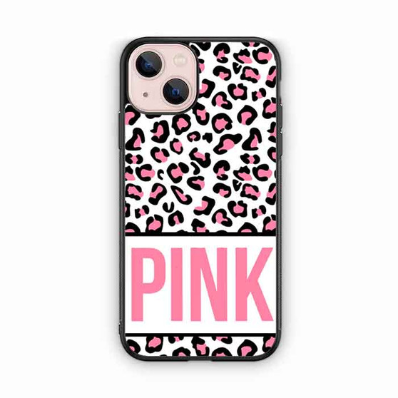 Pink Custom Leopard iPhone 13 Case