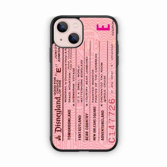 pink disneyland ticket iPhone 13 Case