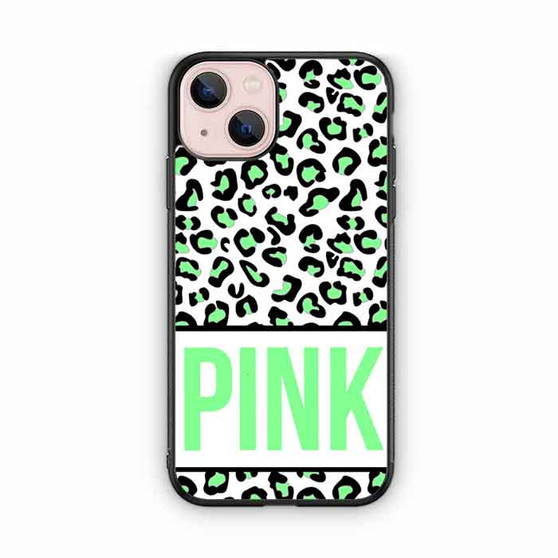 Pink Green Leopard iPhone 13 Case