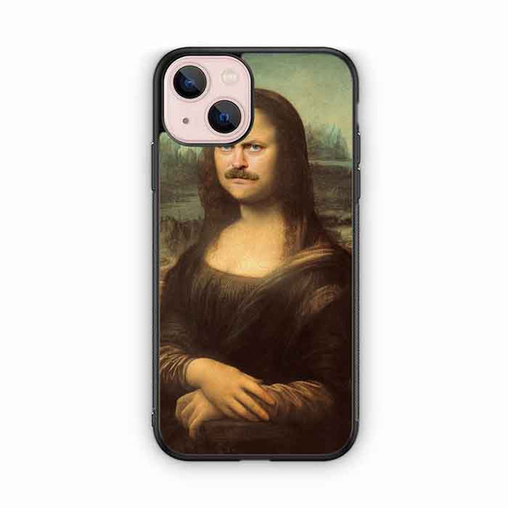 ron swanson monalisa iPhone 13 Case