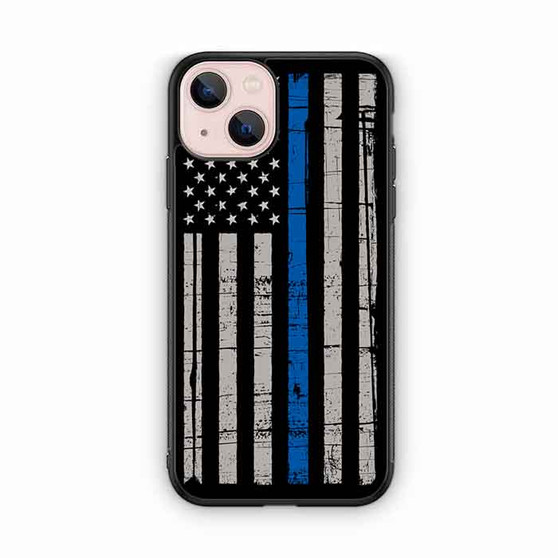 The Thin Blue Line USA Flag iPhone 13 Case