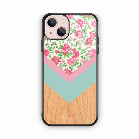 Wood Floral 3 iPhone 13 Case
