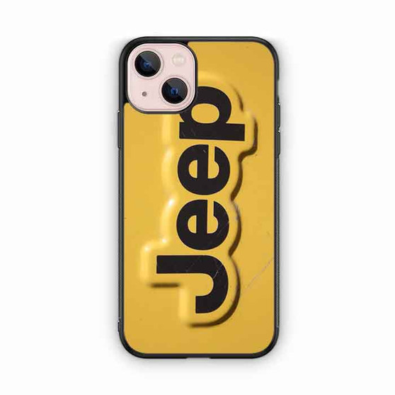 Yellow Jeep Plat iPhone 13 Case