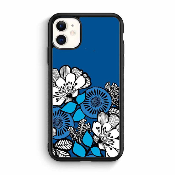 Blue Flora Motif iPhone 12 Mini | iPhone 12 Case