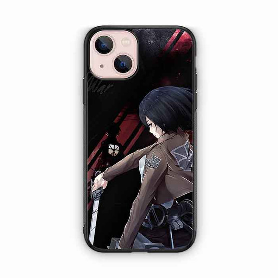 Attack On Titan Mikasa Quotes 2 iPhone 13 Case