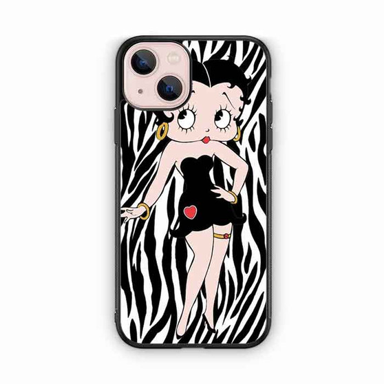 Betty Boop in Black Dress iPhone 13 Case Betty Boop in Black Dress iPhone 13 Case