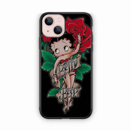 Betty Boop Red Rose iPhone 13 Case
