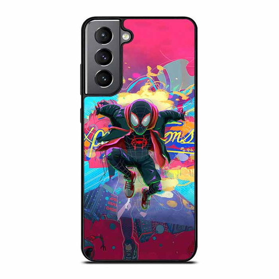 Spiderman Across the Spider Verse Miles Morales in Gravity Samsung Galaxy S21/ S21+/ S21 Ultra/ S21 FE Case