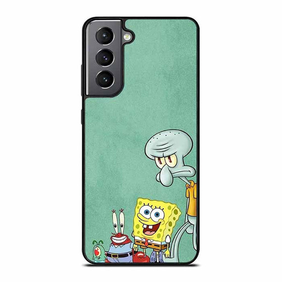 Spongebob Mr Krab Squidward and Plankton Samsung Galaxy S21/ S21+/ S21 Ultra/ S21 FE Case
