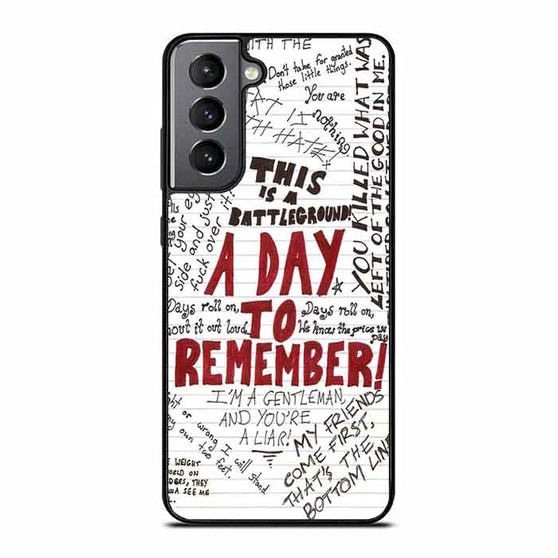 A Day to Remember Lyrics Samsung Galaxy S21 Case