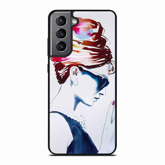 Audrey Hepburn art Samsung Galaxy S21 Case