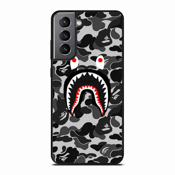 Bape Shark Black Camo Samsung Galaxy S21 Case