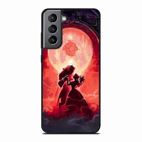 beauty and the beast vintage art Samsung Galaxy S21 Case