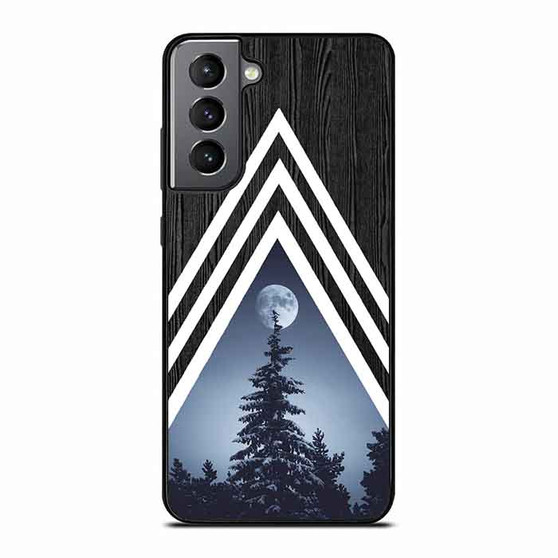 Chevron in Night Forest 2 Samsung Galaxy S21 Case