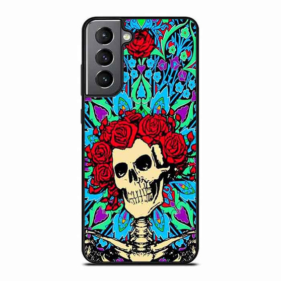 grateful dead rose skull Samsung Galaxy S21 Case
