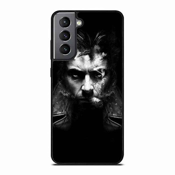 Hugh Jackman as Logan as Wolverine Samsung Galaxy S21 Case Hugh Jackman as Logan as Wolverine Samsung Galaxy S21 Case