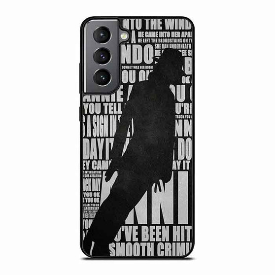 Michael Jackson Lyrics Samsung Galaxy S21 Case