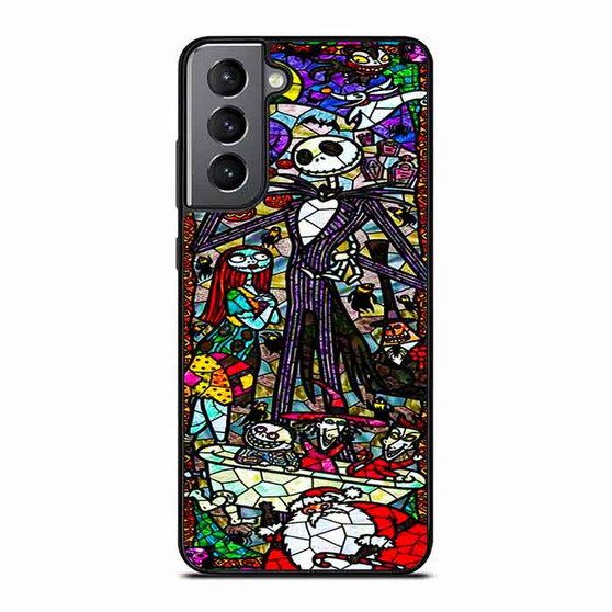 Nightmare before christmas stained glass Samsung Galaxy S21 Case